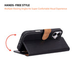 iPhone 17 Uyumlu Hakiki Deri Cüzdanlı Kılıf - Magic