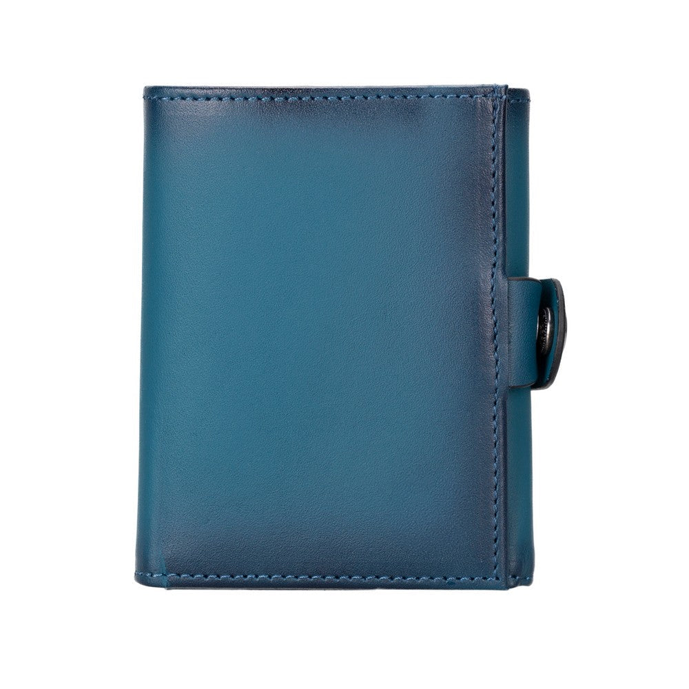 Mari Leather Wallet BRN4EF Blue