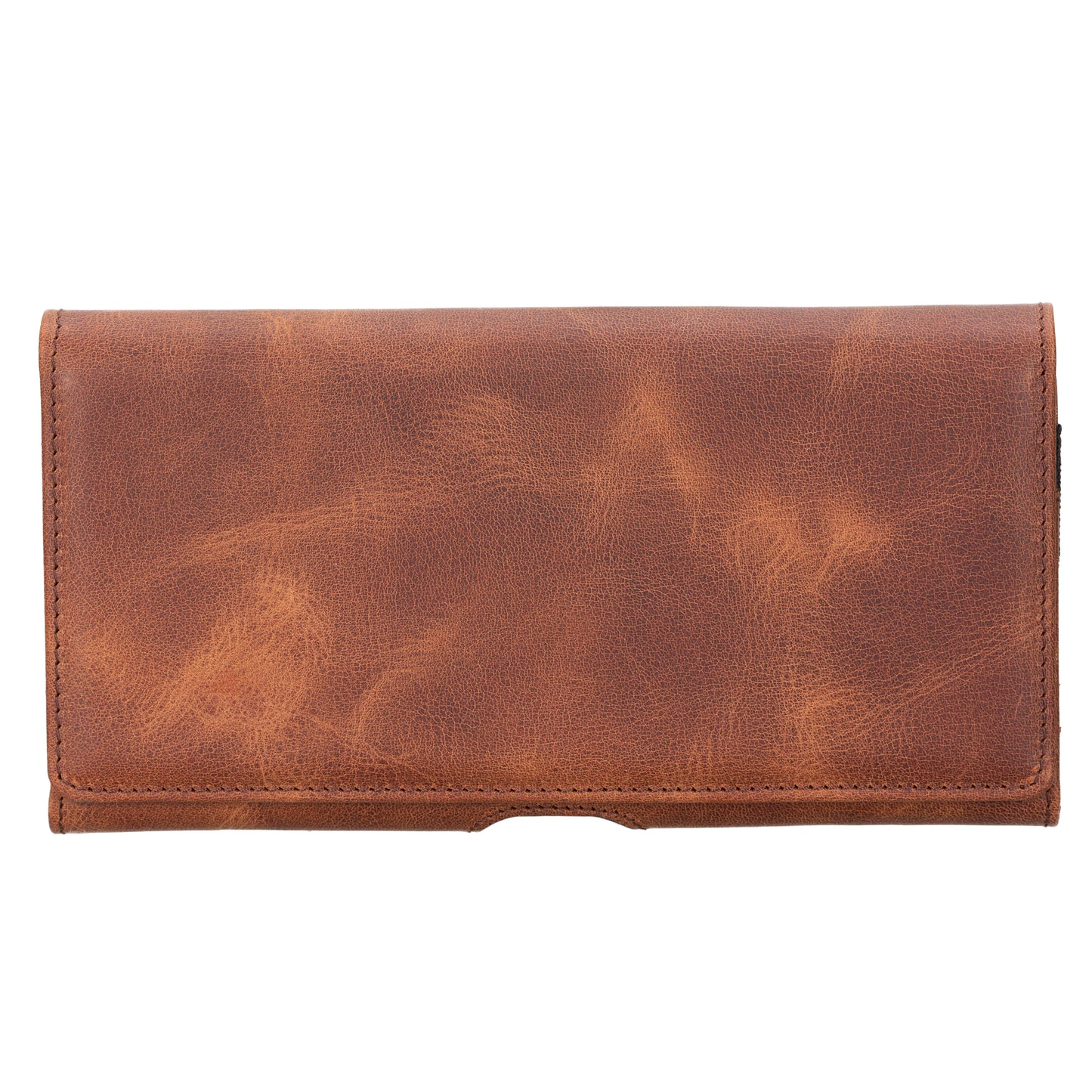 6.1 ve 6.9 inch Uyumlu Hakiki Deri Kartlıklı Kılıf - Titan