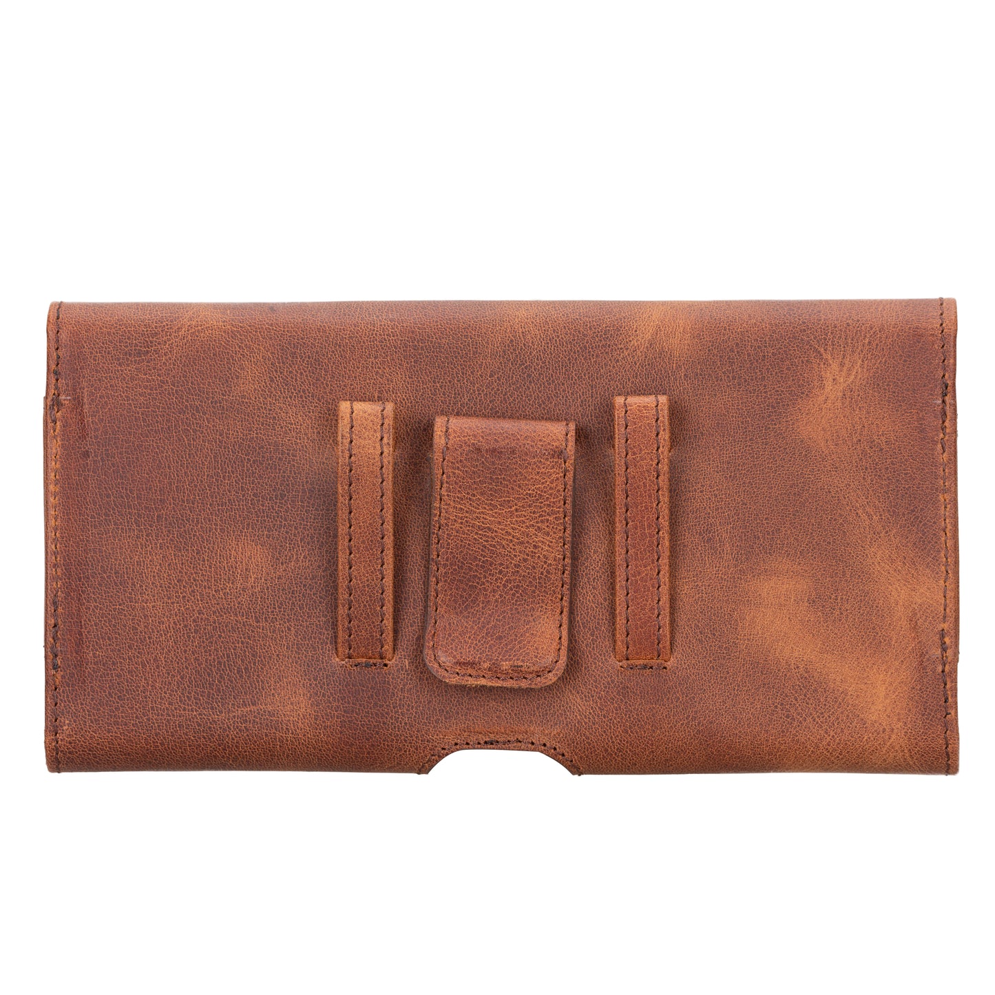 6.1 ve 6.9 inch Uyumlu Hakiki Deri Kartlıklı Kılıf - Titan