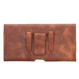 6.1 ve 6.9 inch Uyumlu Hakiki Deri Kartlıklı Kılıf - Titan