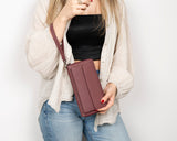 Hakiki Deri Kadın-Erkek El Askılı Telefon Bölmeli Cüzdan - Aristo