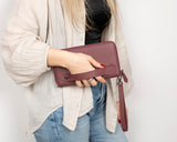 Hakiki Deri Kadın-Erkek El Askılı Telefon Bölmeli Cüzdan - Aristo