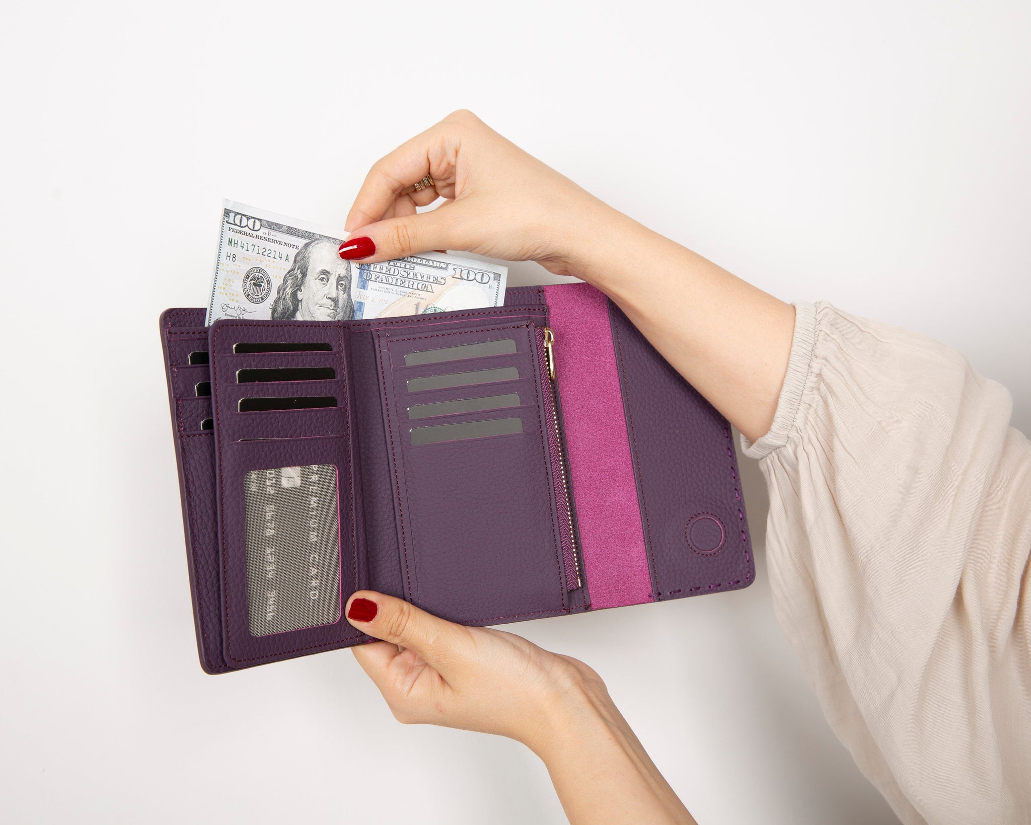 Hakiki Deri Kadın Cüzdan - Linea