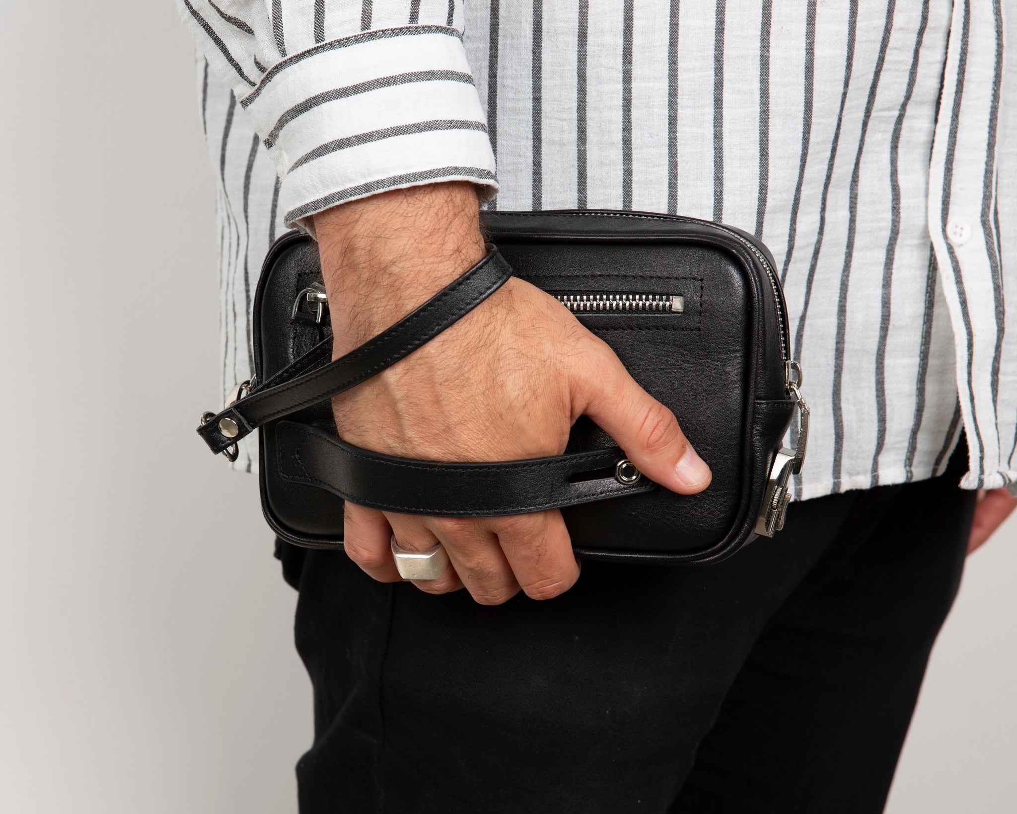 Hakiki Deri Erkek El Çantası - Forge