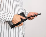 Hakiki Deri Telefon Bölmeli Kadın ve Erkek Cüzdan - Aura