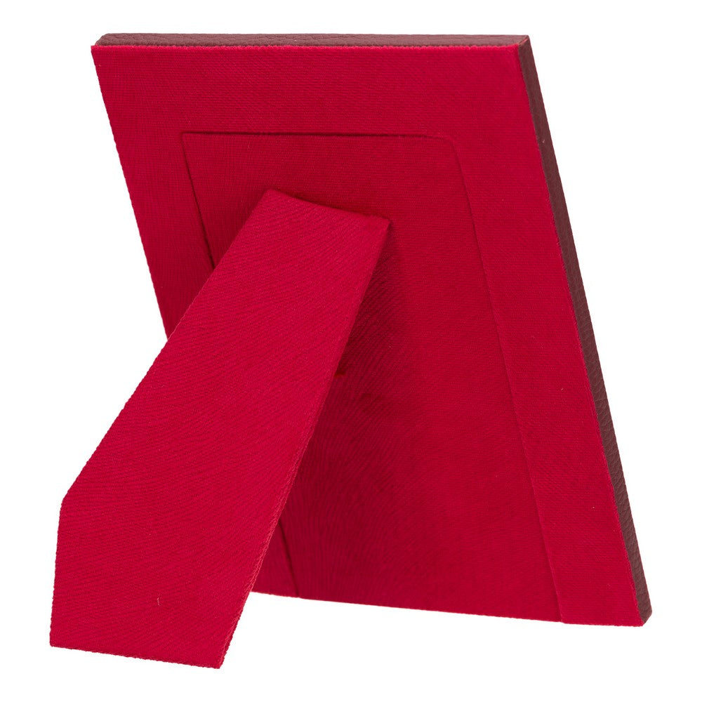 Gerçek Deri Masaüstü Fotoğraf Çerçevesi, 22x17cm (15x10 foto) Bordo