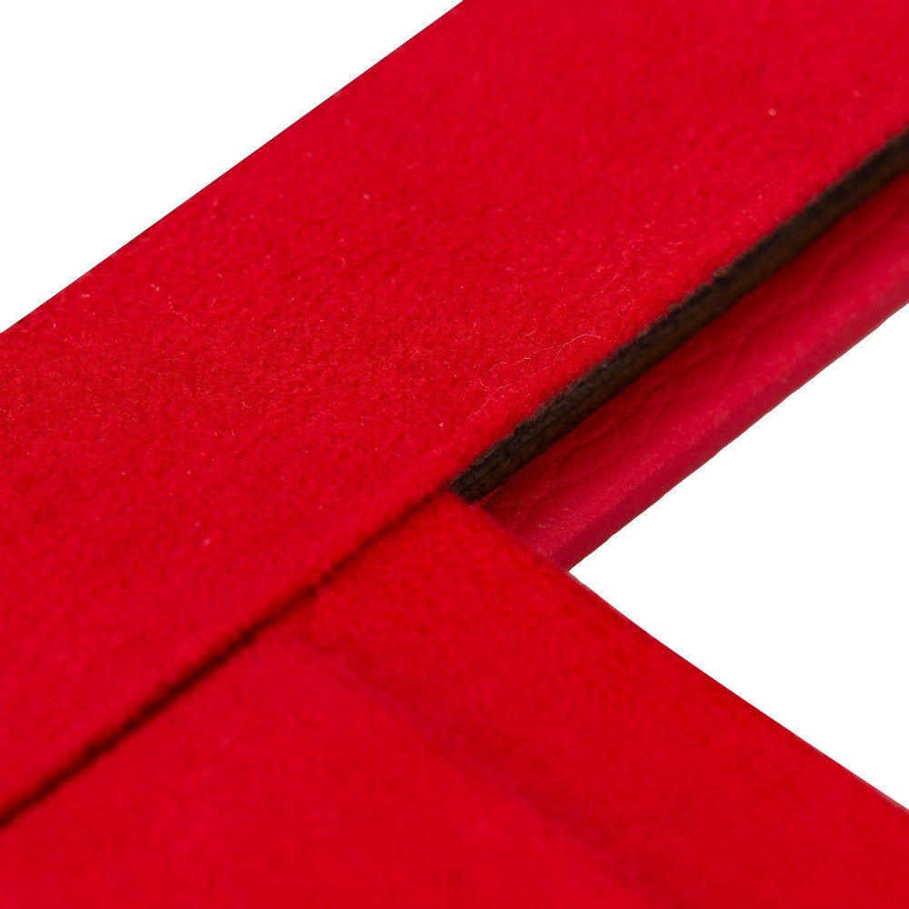 Gerçek Deri Masaüstü Fotoğraf Çerçevesi, 22x17cm (15x10 foto) Bordo