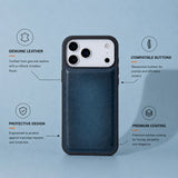iPhone 17 Pro Hakiki Deri Kılıf - Flex