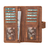 Coppet 6.7 inch Uyumlu Deri Kartlıklı Kılıf G2 Kahve