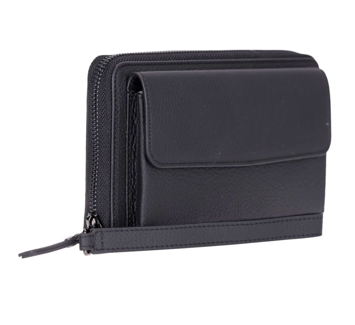 Hakiki Deri Kadın-Erkek El Askılı Telefon Bölmeli Cüzdan - Aristo