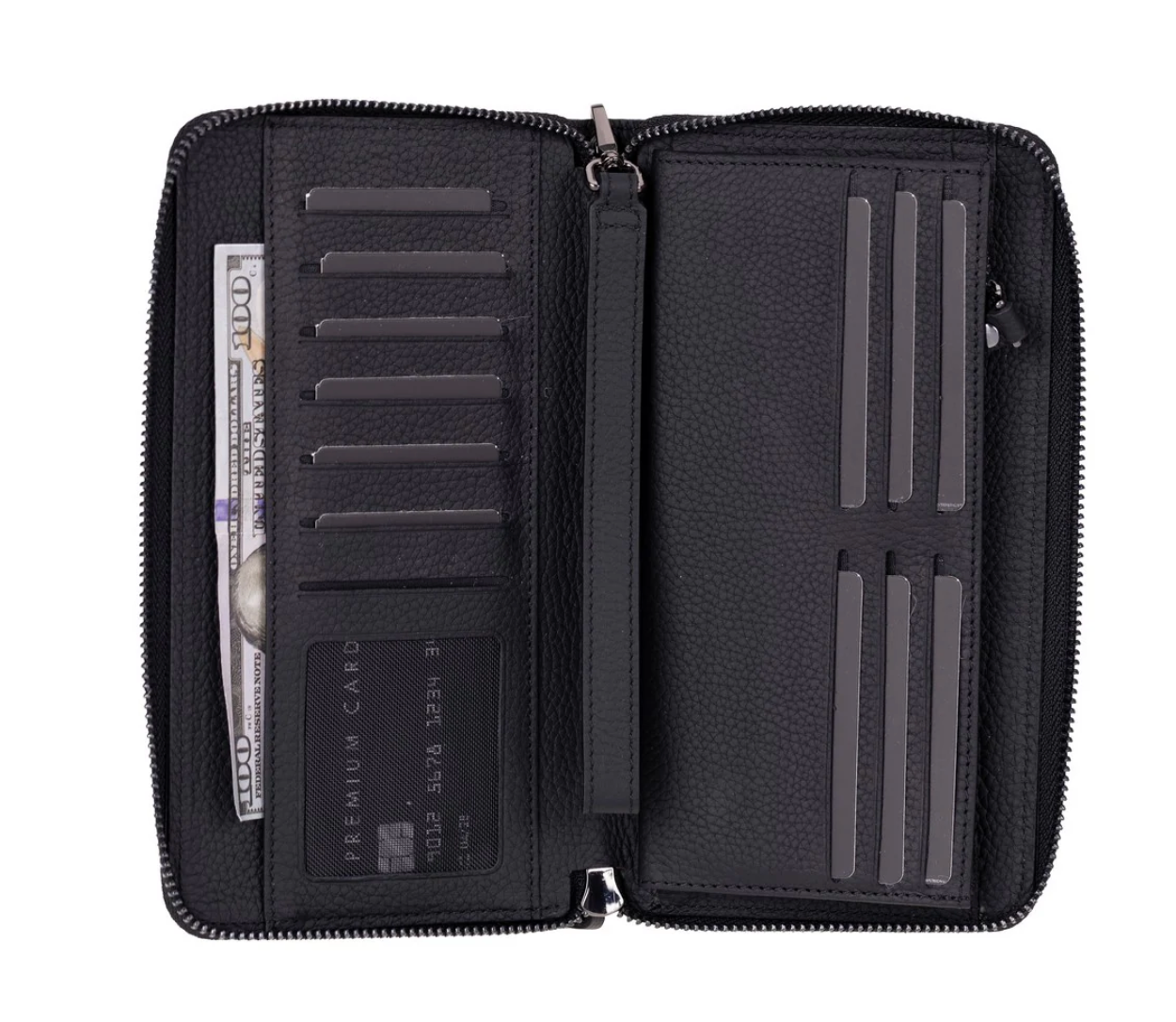 Hakiki Deri Kadın-Erkek El Askılı Telefon Bölmeli Cüzdan - Aristo