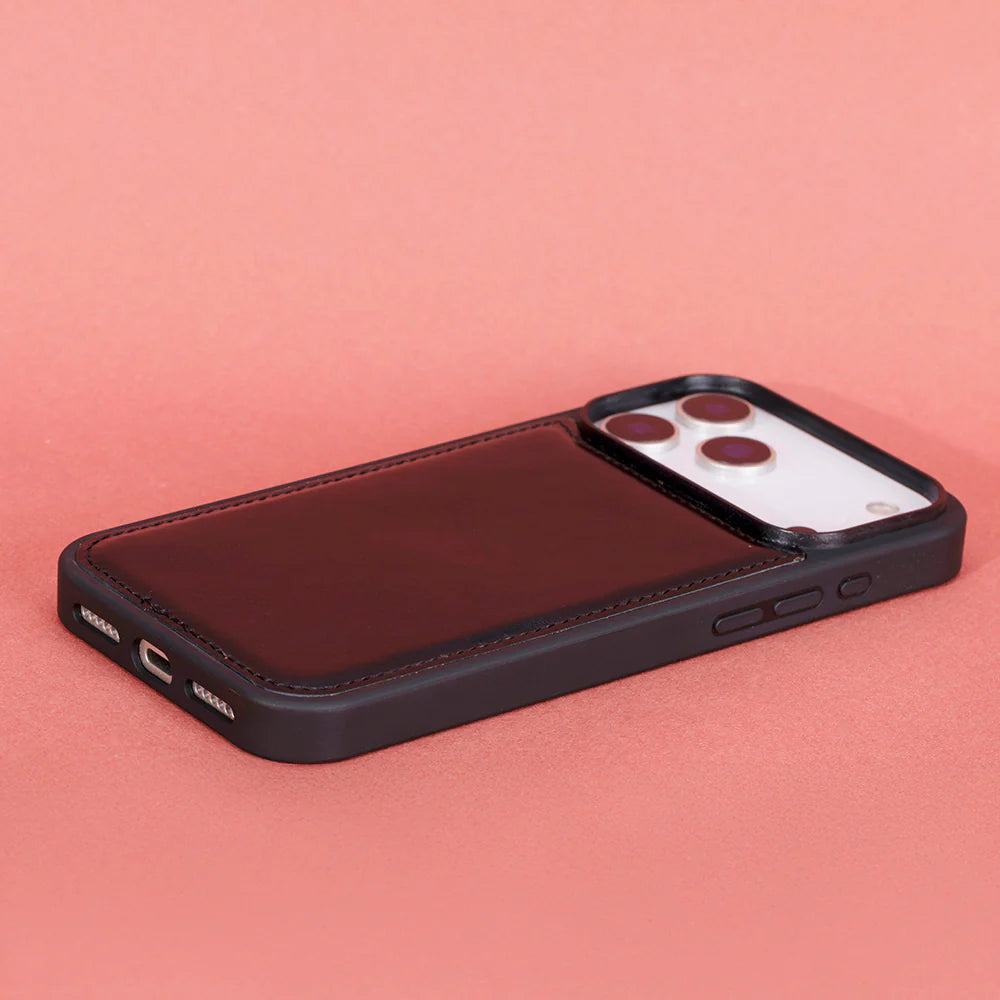 iPhone 17 Pro Hakiki Deri Kılıf - Flex