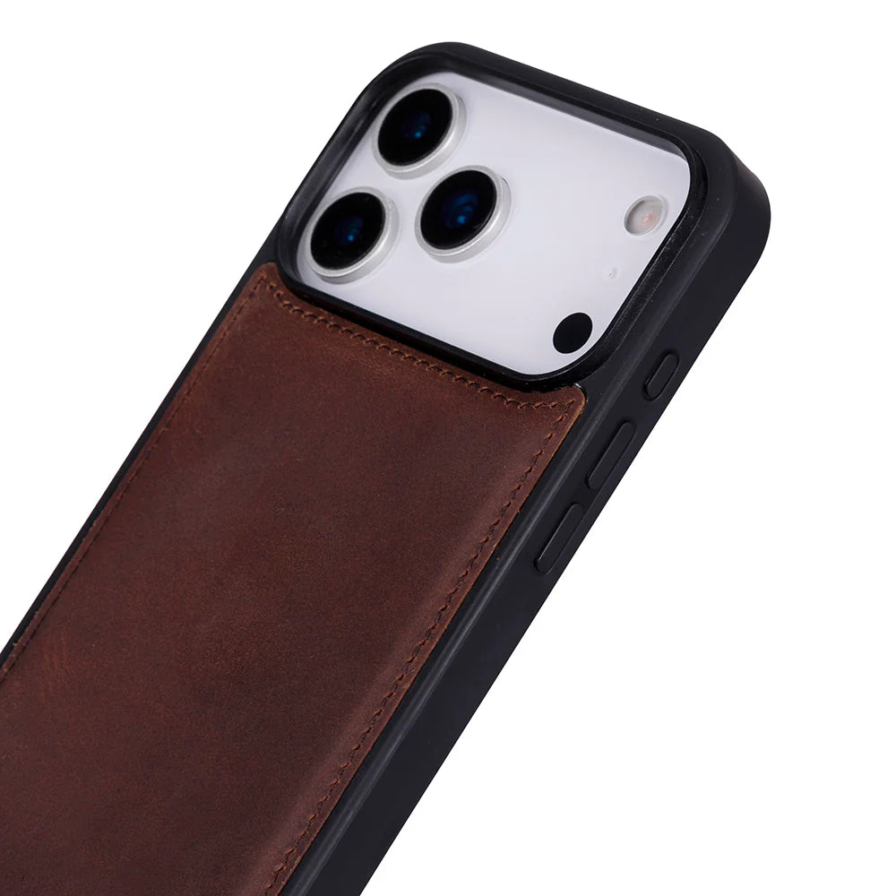 iPhone 17 Pro Hakiki Deri Kılıf - Flex