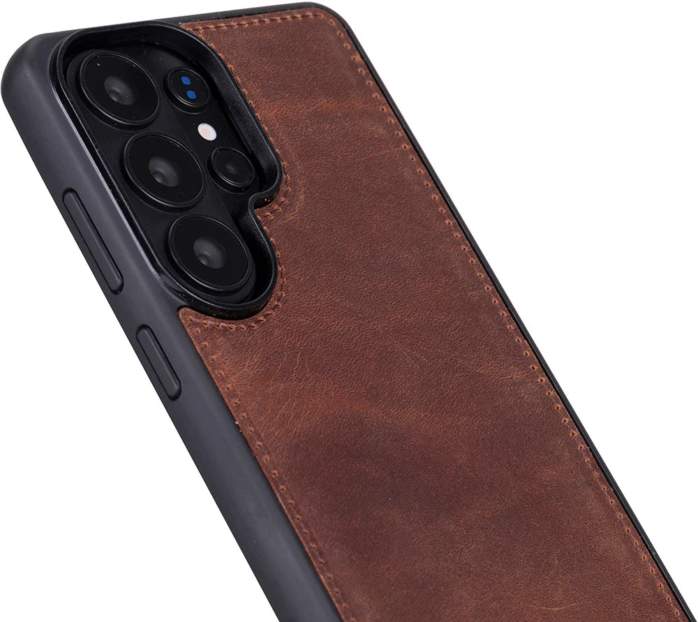 Samsung Galaxy S26 Ultra Uyumlu Hakiki Deri Cüzdanlı Kılıf - Magic