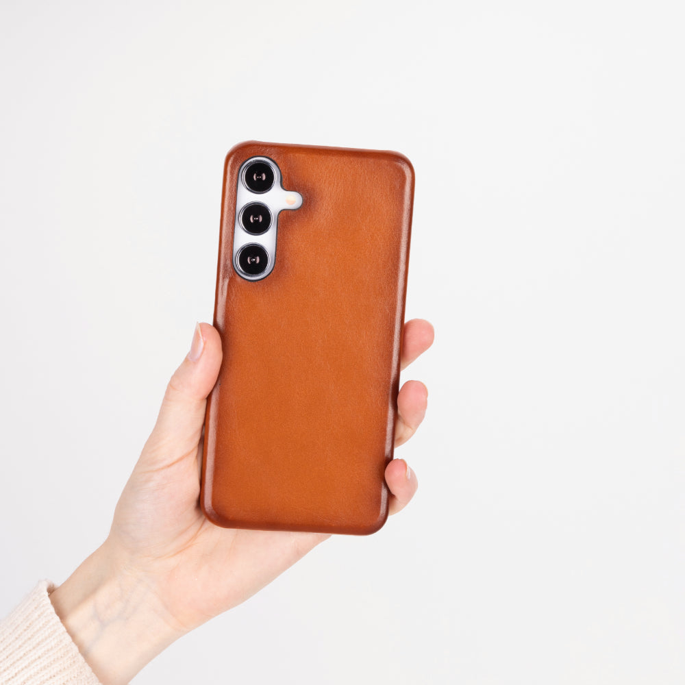 Samsung S25 ile Uyumlu Hakiki Deri Kılıf - UJ