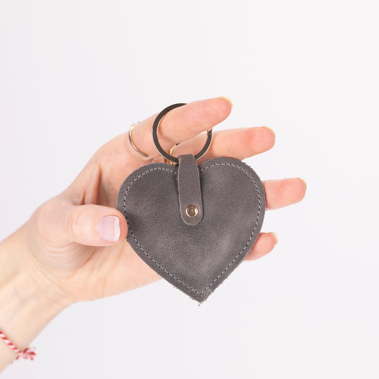Cuore Leather Keyring