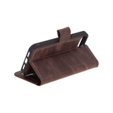 iPhone 16e Uyumlu Hakiki Deri Cüzdanlı Kılıf  - Magic