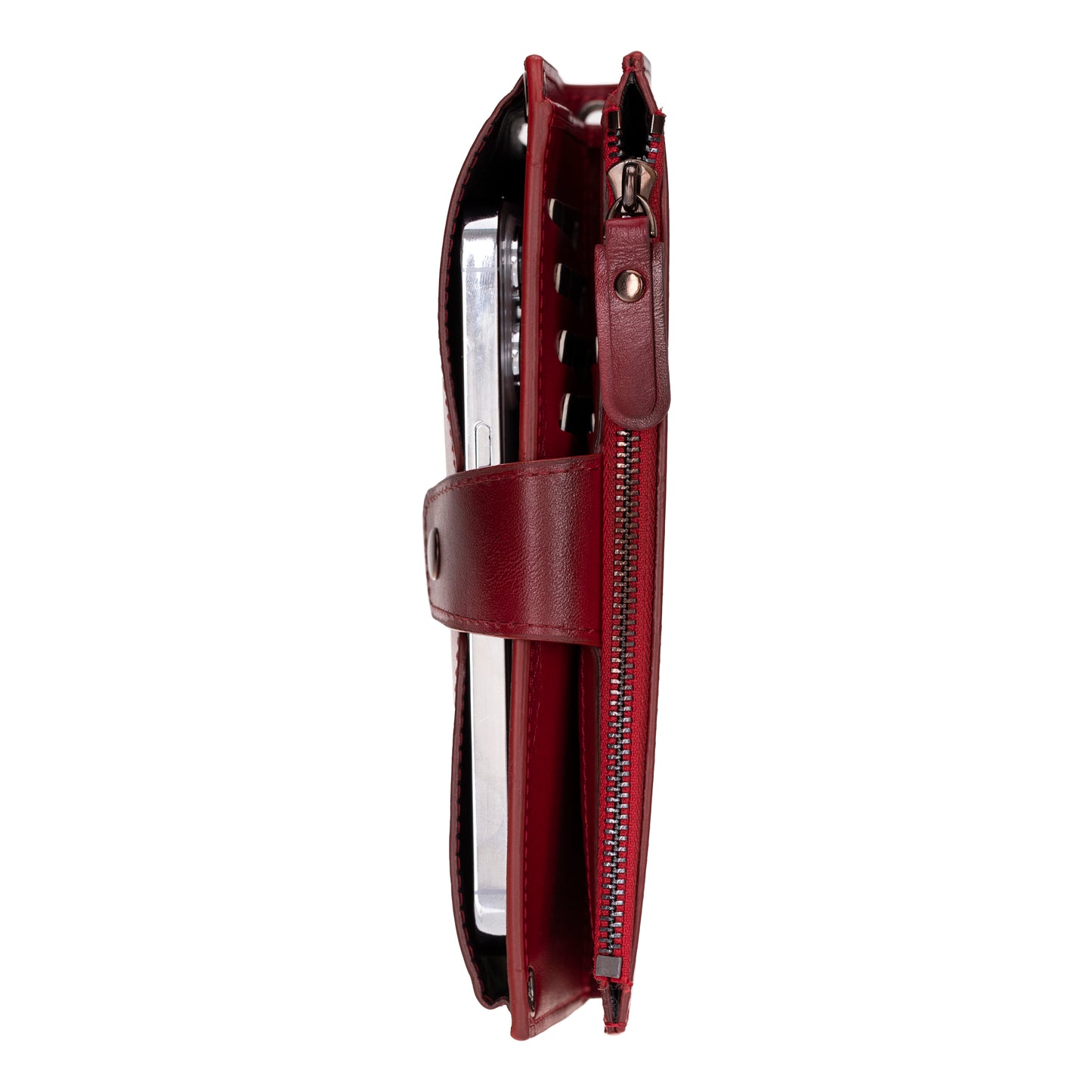 Hakiki Deri Omuz Askılı Çapraz Çanta Kırmızı - Lozan Strap