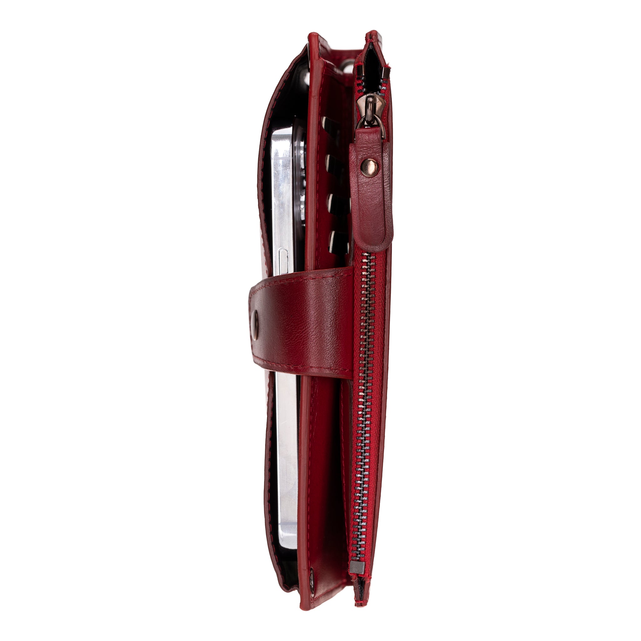 Hakiki Deri Omuz Askılı Çapraz Çanta Kırmızı - Lozan Strap