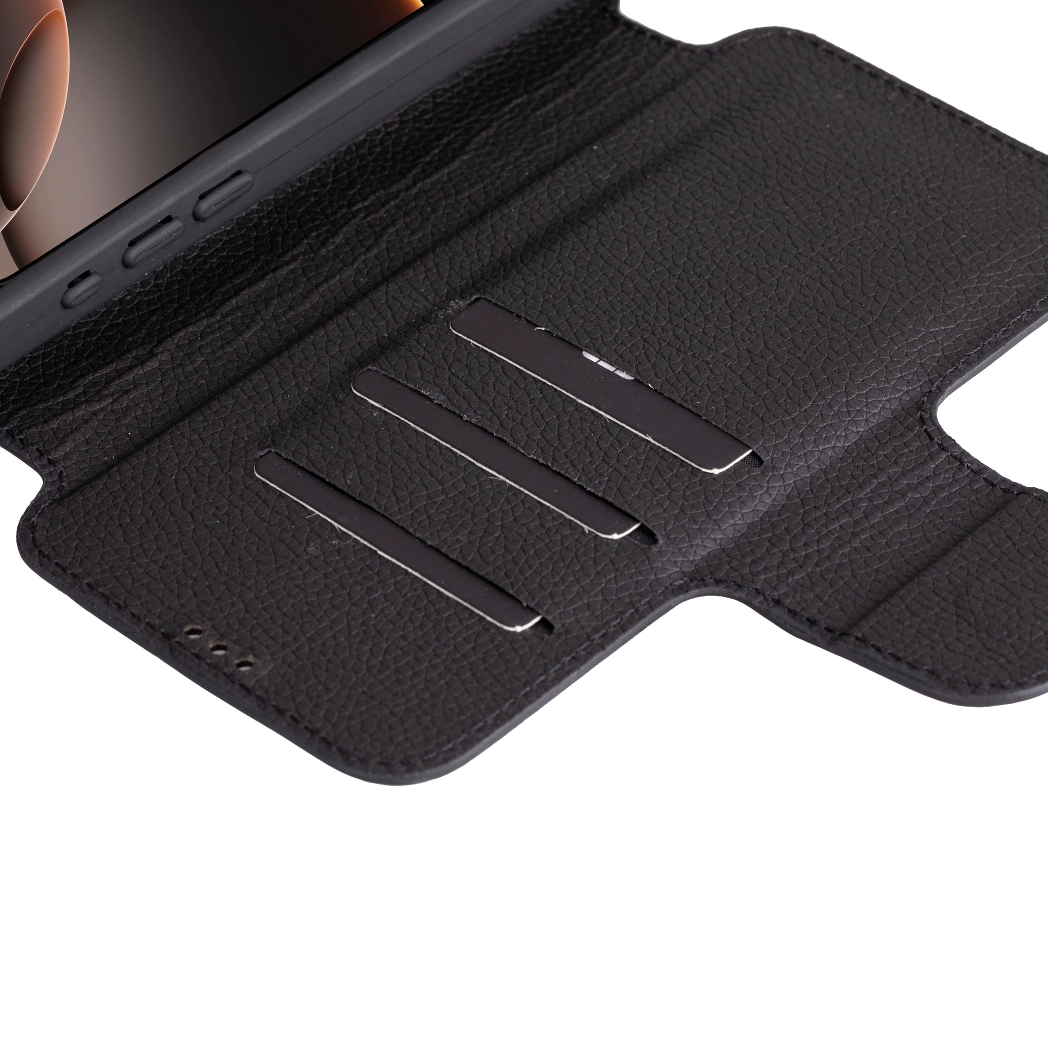 iPhone 16 Pro Max Uyumlu Hakiki Deri Kapaklı Kılıf