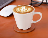 Divine Cup Leather Coaster Set