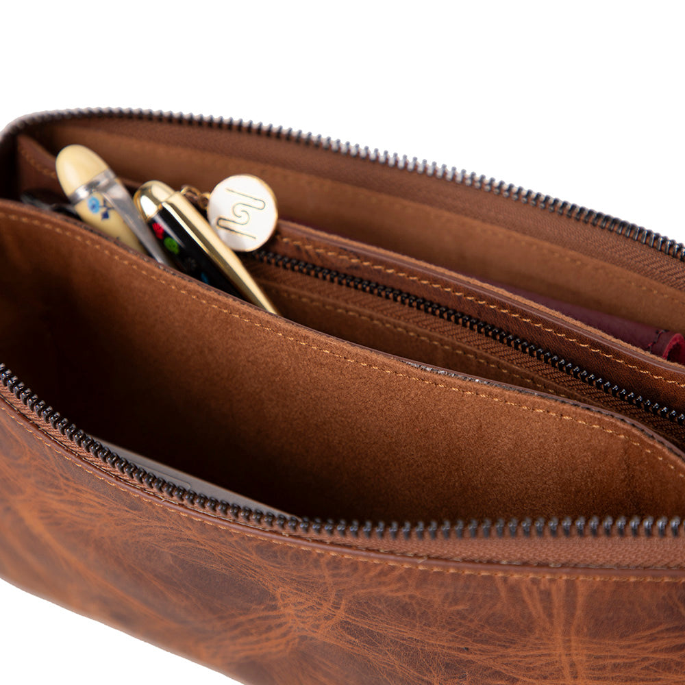 Majeste Leather Clutch Women's Bag