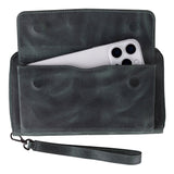 Hakiki Deri Kadın-Erkek El Askılı Telefon Bölmeli Cüzdan - Aristo