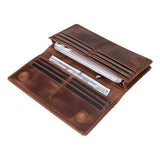 Hakiki Deri Telefon Bölmeli Kadın ve Erkek Cüzdan - Aura