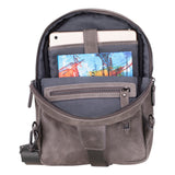 Hakiki Deri Kadın-Erkek Çapraz Sırt Çantası - Blake