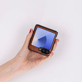 Samsung Z Flip 6 Hakiki Deri Kılıf - Flex