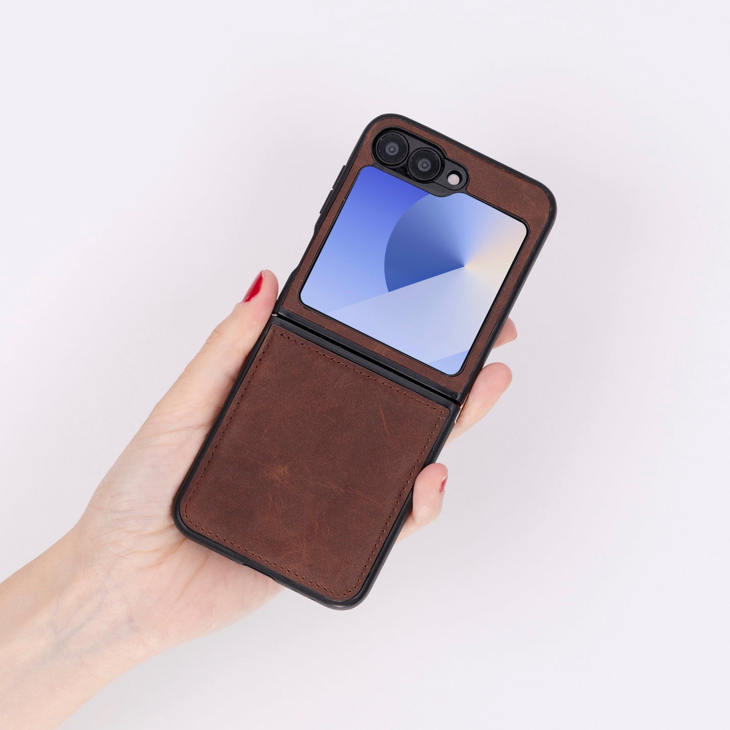 Samsung Z Flip 6 Hakiki Deri Kılıf - Flex