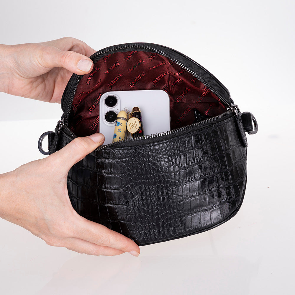 Hakiki Deri Çapraz Çanta - Alora