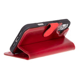 iPhone 16 Uyumlu Hakiki Deri Cüzdanlı Kılıf - Magic