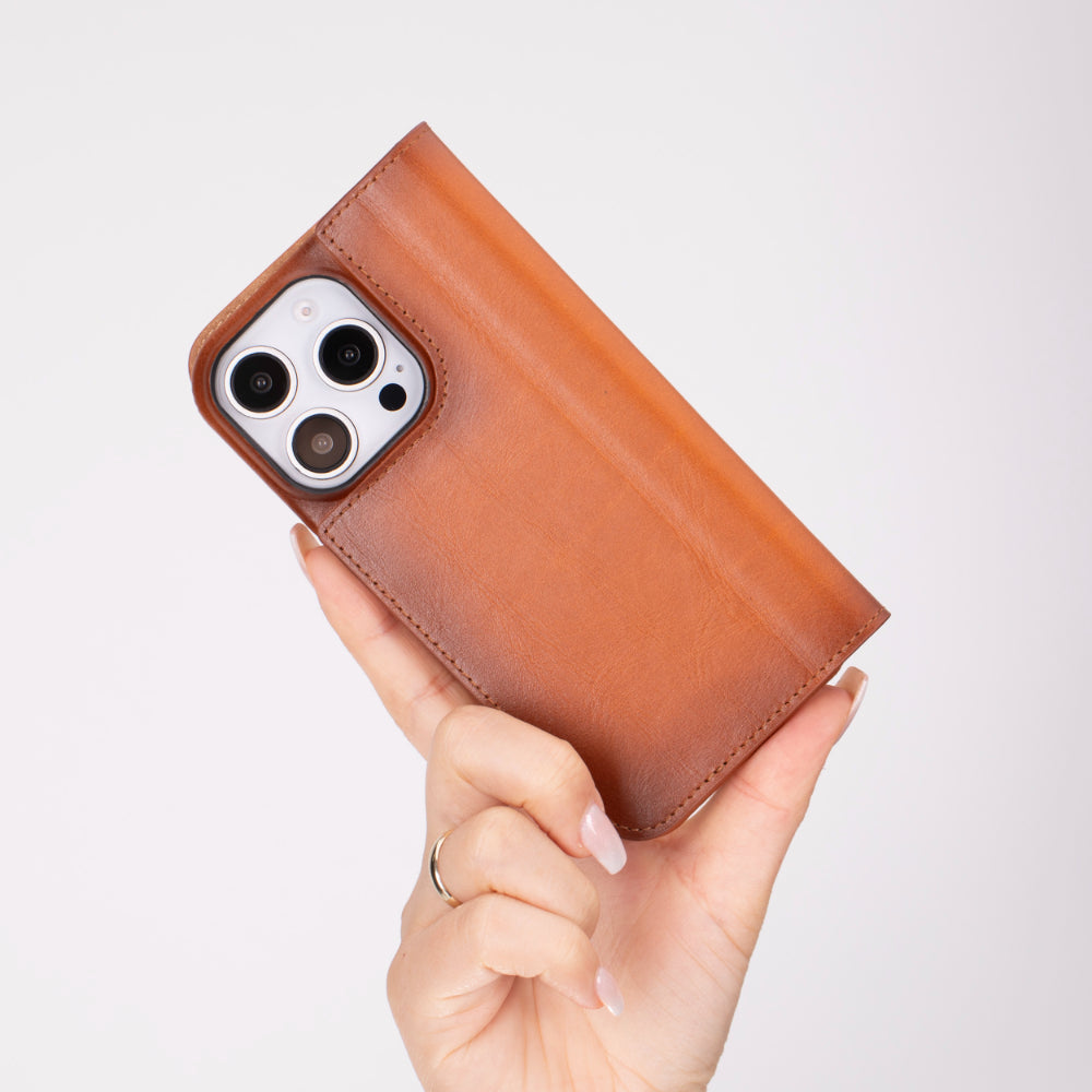 iPhone 16 Pro Uyumlu Hakiki Deri Kılıf - Sonat