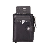 Pop-up Mekanızmalı RFID Korumalı Hakiki Deri Kredi Kartlık,Cüzdan - Rodos