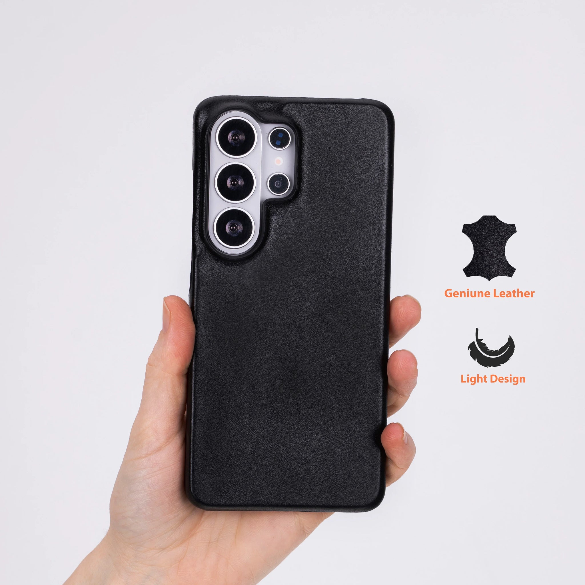 Samsung S26 Ultra ile Uyumlu Hakiki Deri Kılıf - UJ