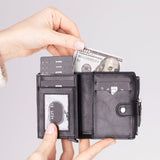 Pop-up Mekanızmalı RFID Korumalı Hakiki Deri Kredi Kartlık,Cüzdan - Rodos