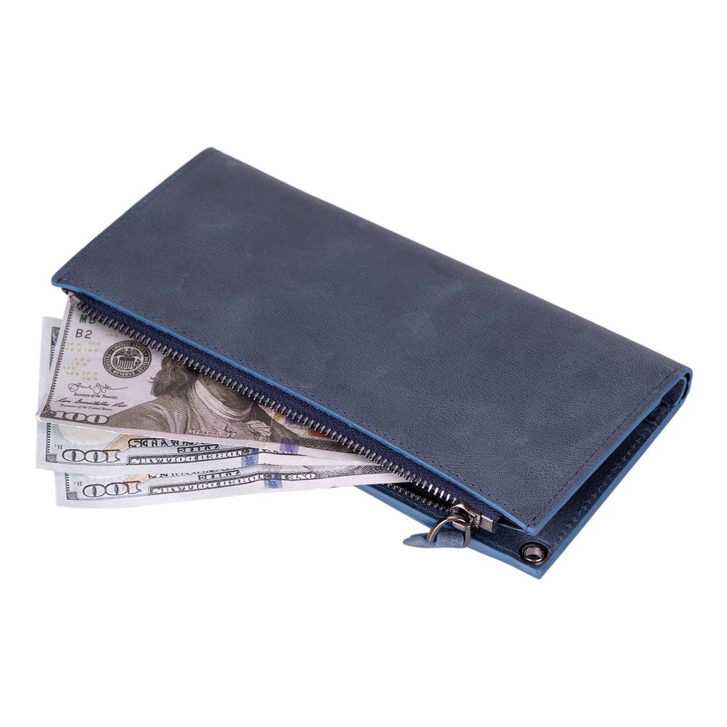 Hakiki Deri Omuz Askılı Çapraz Çanta Mavi - Lozan Strap