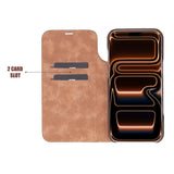 iPhone 17 Pro Max Hakiki Deri Kartlıklı Telefon Kılıfı - Sonat