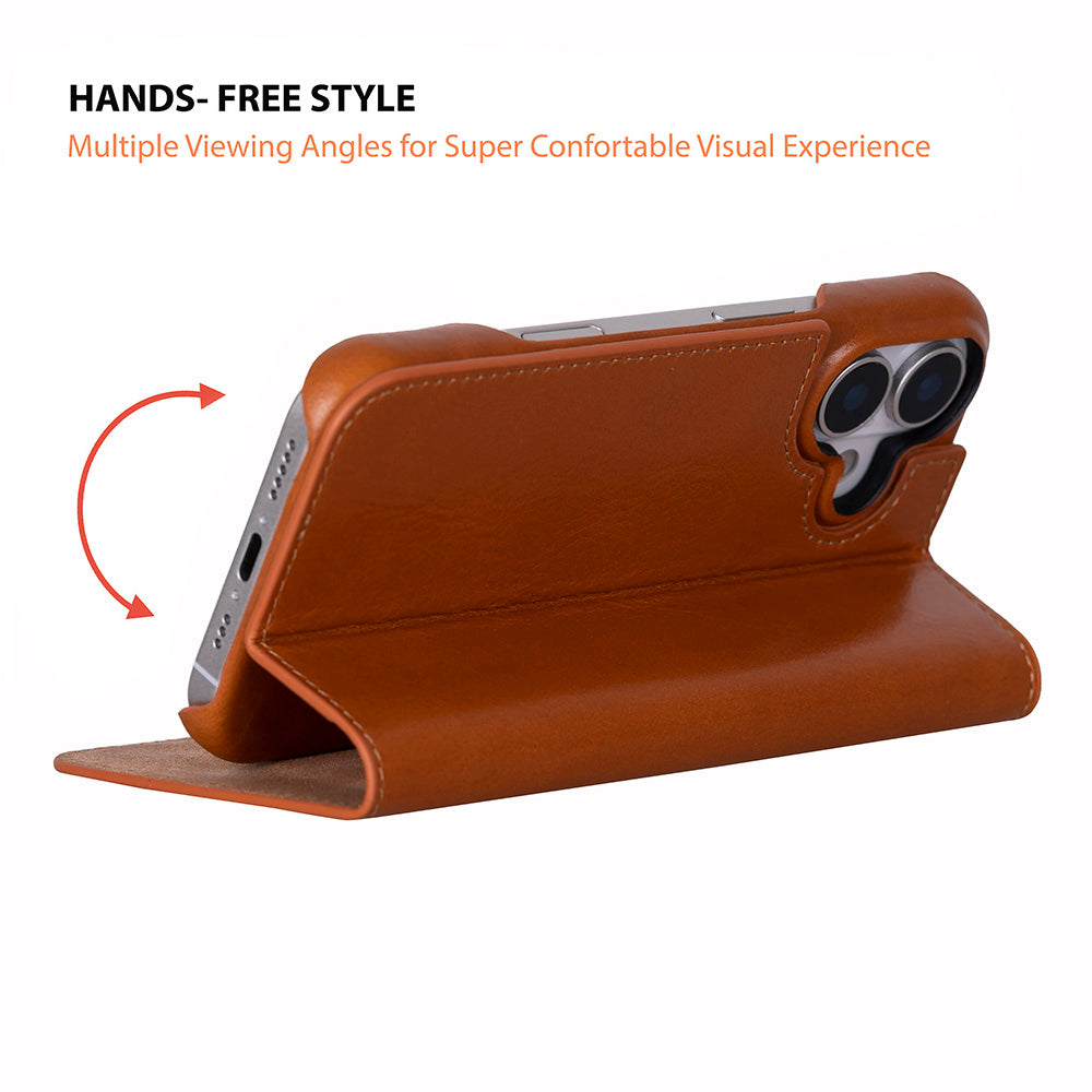 iPhone 17 Hakiki Deri Kartlıklı Telefon Kılıfı - Sonat