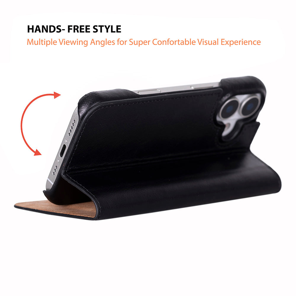 iPhone 17 Hakiki Deri Kartlıklı Telefon Kılıfı - Sonat