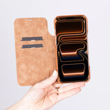 iPhone 17 Pro Max Hakiki Deri Kartlıklı Telefon Kılıfı - Sonat