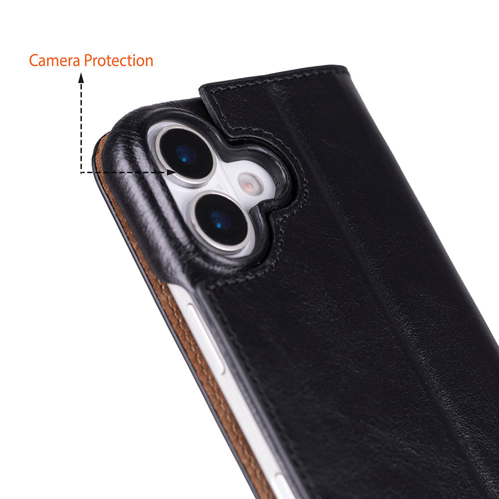 iPhone 17 Hakiki Deri Kartlıklı Telefon Kılıfı - Sonat