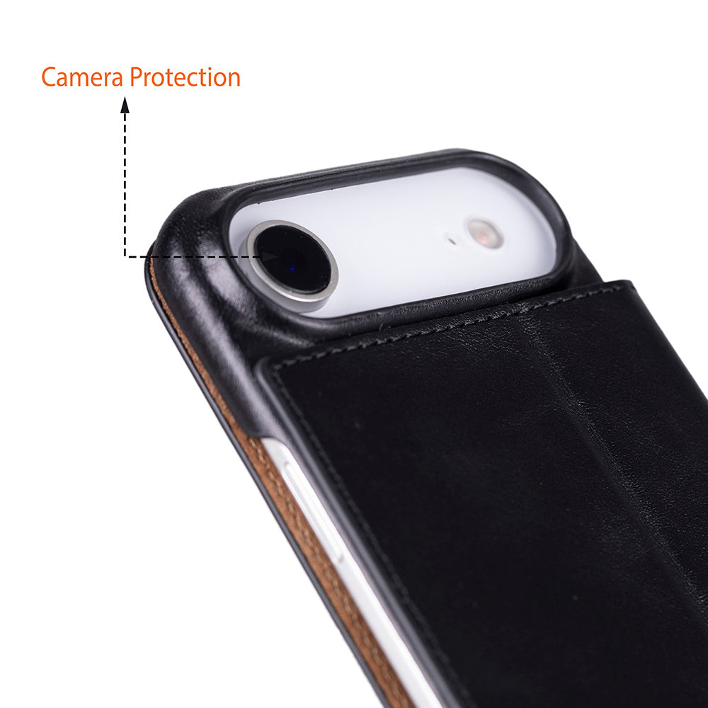 iPhone 17 Air Hakiki Deri Kartlıklı Telefon Kılıfı - Sonat