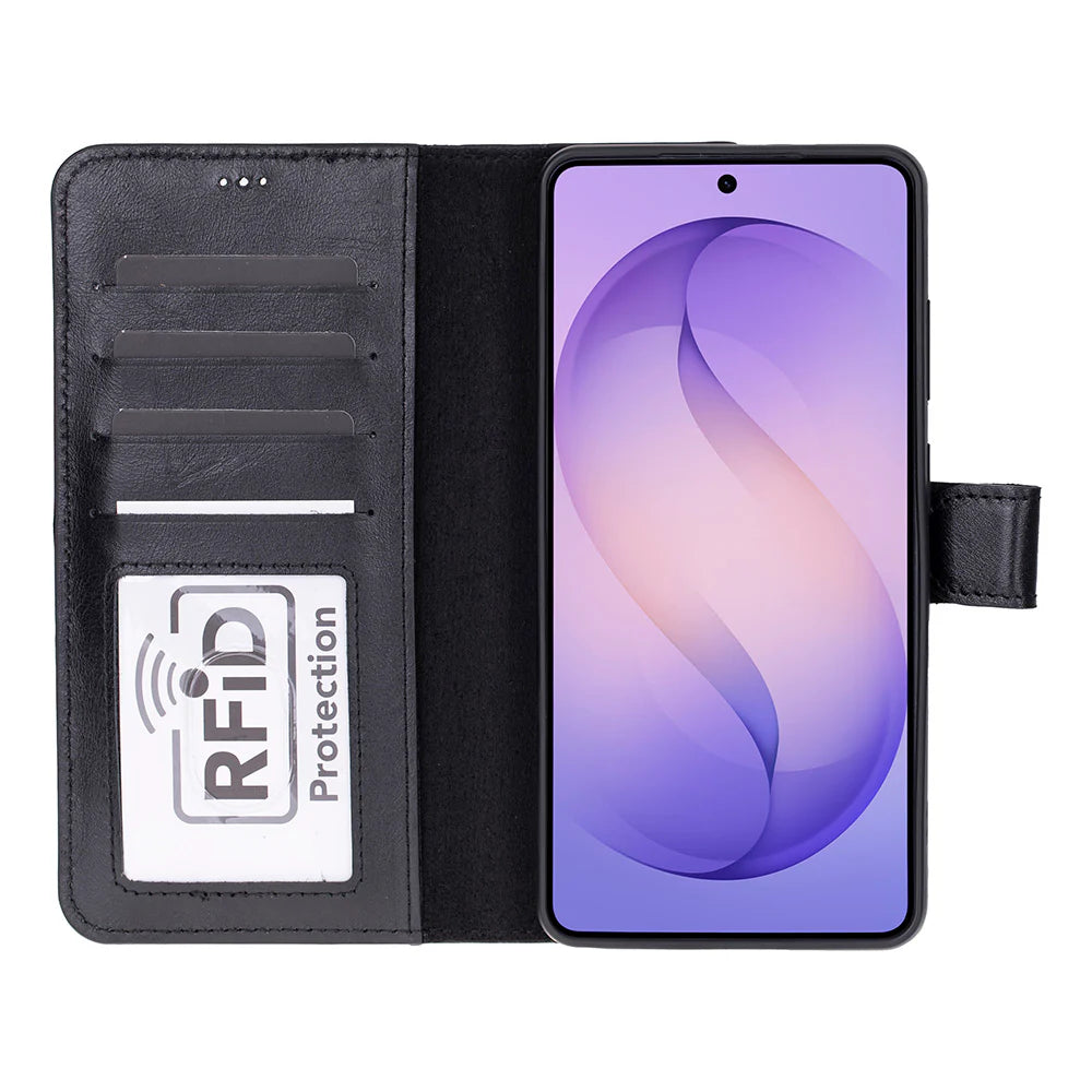 Samsung Galaxy S26 Ultra Uyumlu Hakiki Deri Cüzdanlı Kılıf - Magic