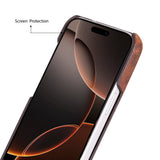 iPhone 17 Pro Hakiki Deri Magsafe Uyumlu Kılıf - UJ