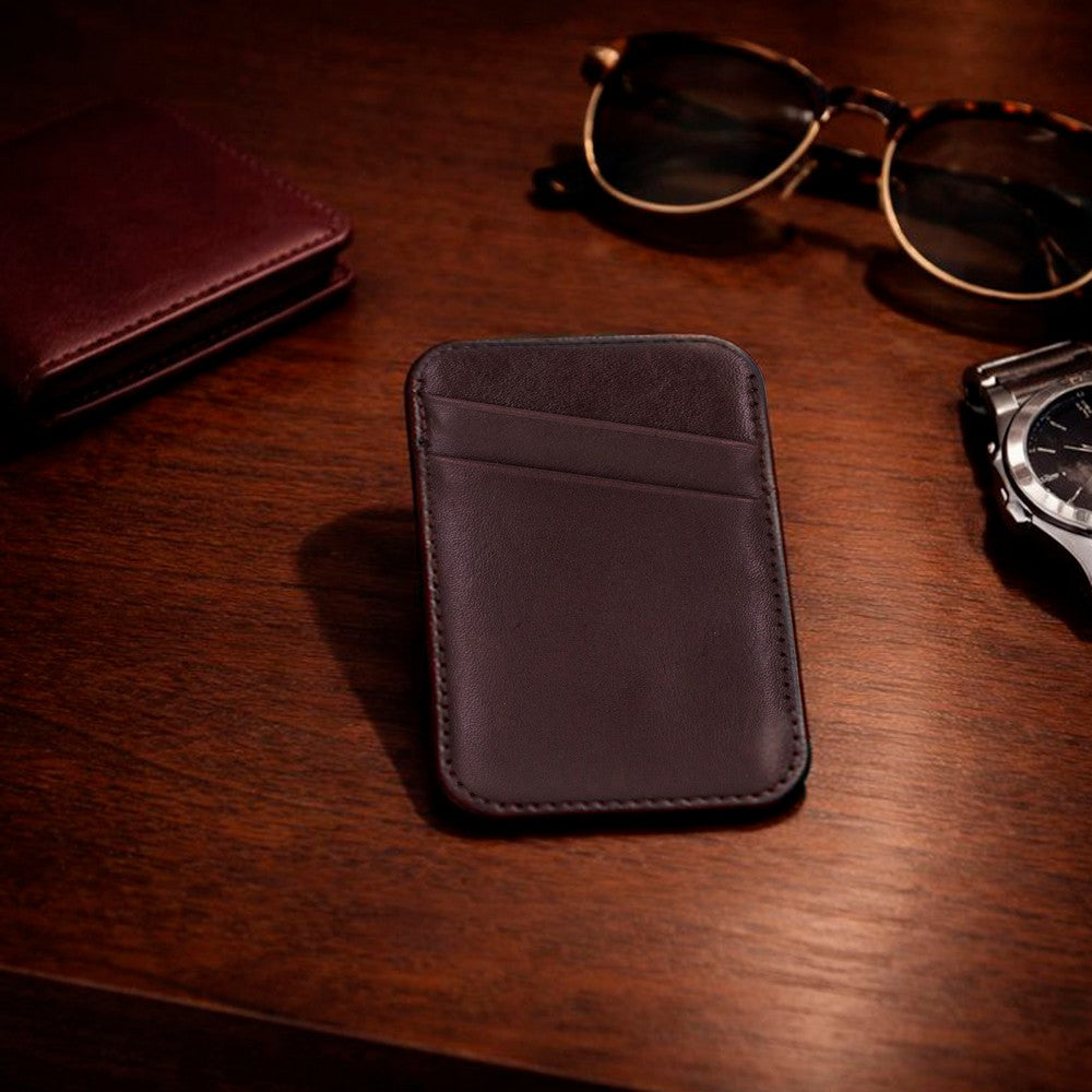 Hakiki Deri Mıknatıslı Kartlık - Maggy Fit CC