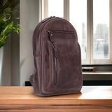 Hakiki Deri Kadın-Erkek Çapraz Sırt Çantası - Blake