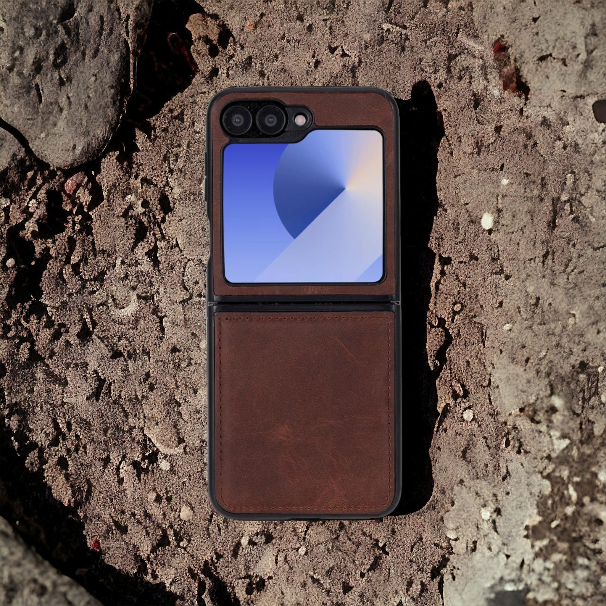 Samsung Z Flip 6 Hakiki Deri Kılıf - Flex